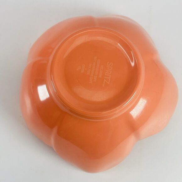 Spritz Melamine Colorful Coral Floral Tulip Bowls Dishwasher Safe Lot of 4 - Picture 7 of 10